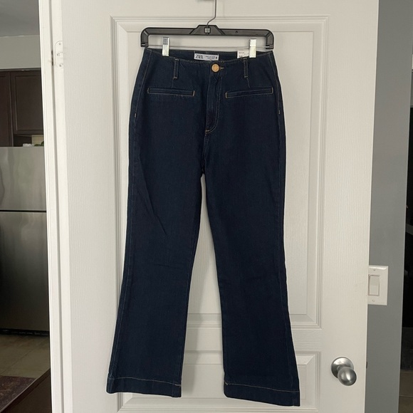 NWT- Zara Mini Flare Jeans - Picture 11 of 14